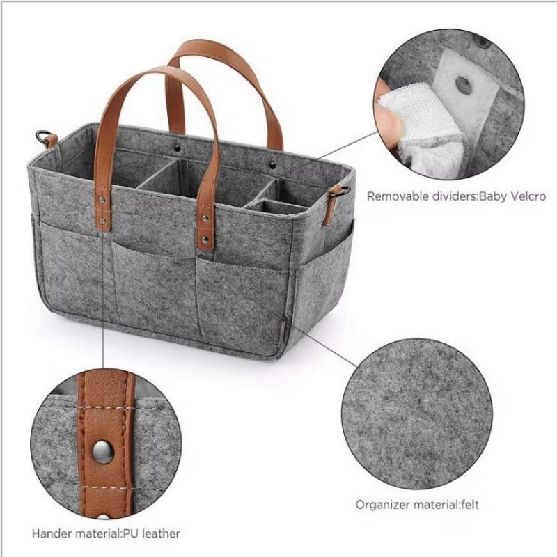 Baby Felt Storage Nursery Organiser Basket