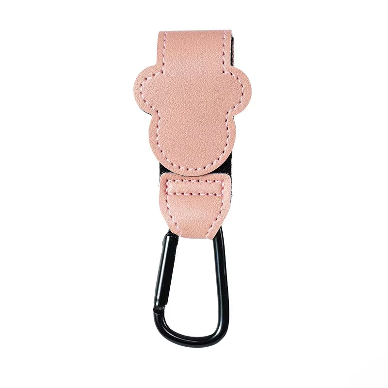  PU Leather Adjustable Pram Hook 