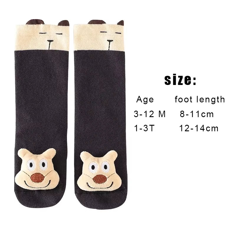 Non-Slip Toddler Knee High Socks