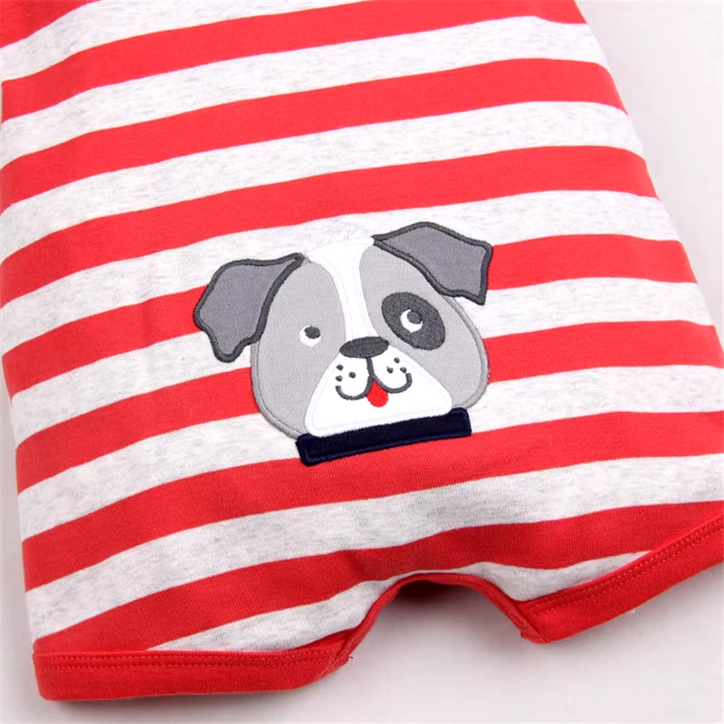 Summer Brands Newborn Baby Rompers Short Sleeve Cartoon Cotton Jumpsuits Baby Infant Baby Clothes for Girls Boys' Clothing Sets