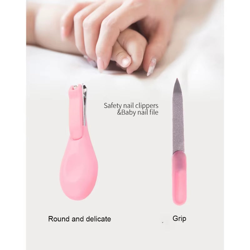 Baby Grooming Kit Nail Clipper Comb Brush Nasal Aspirator Scissors Tweezer Finger Toothbrush Thermometer Newborn Nursery Care