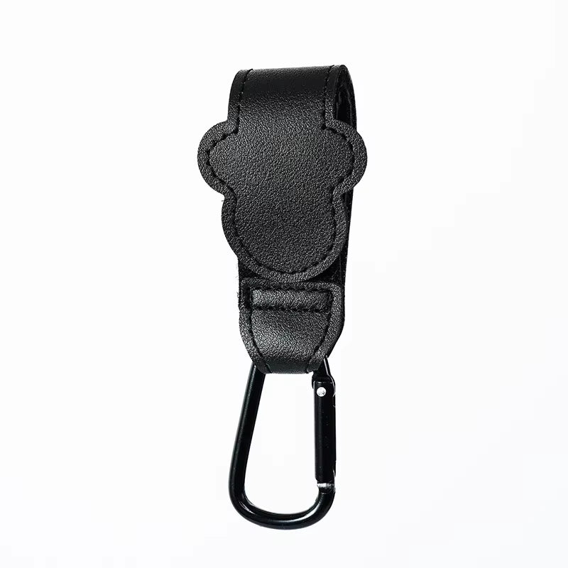  PU Leather Adjustable Pram Hook 