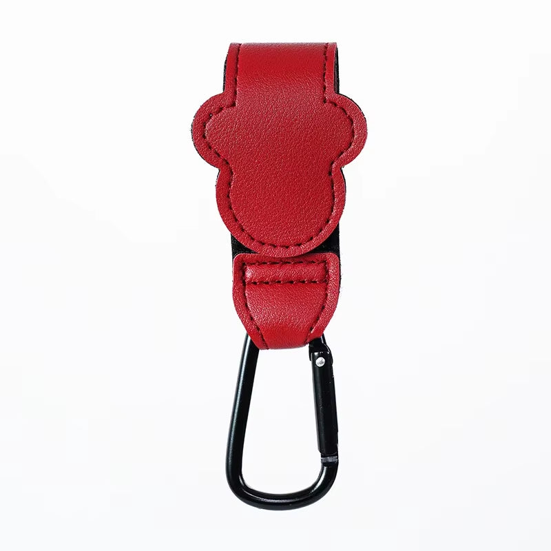  PU Leather Adjustable Pram Hook 