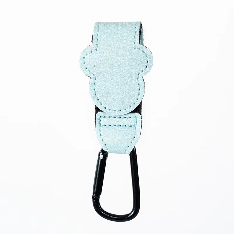  PU Leather Adjustable Pram Hook 