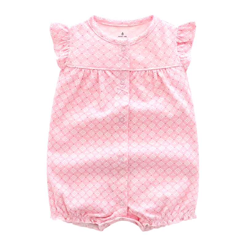 Summer Brands Newborn Baby Rompers Short Sleeve Cartoon Cotton Jumpsuits Baby Infant Baby Clothes for Girls Boys' Clothing Sets