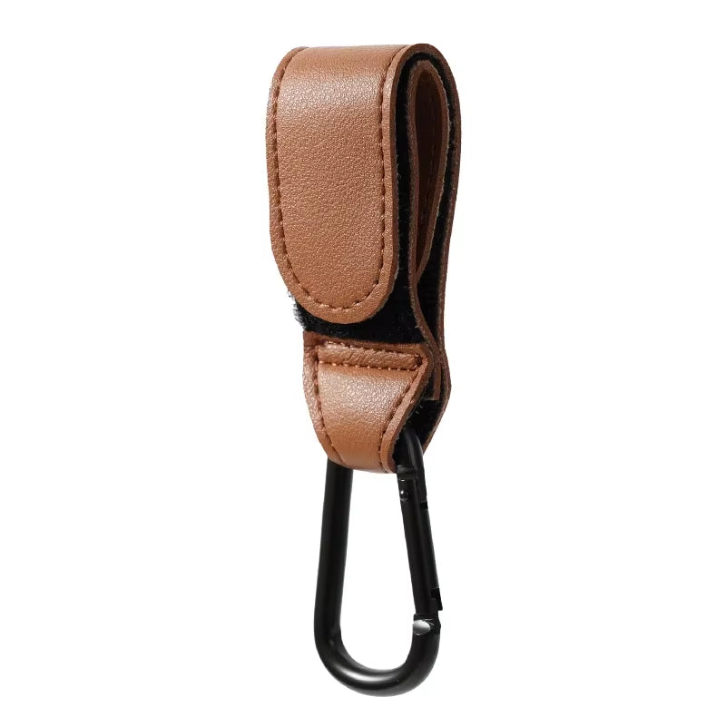  PU Leather Adjustable Pram Hook 