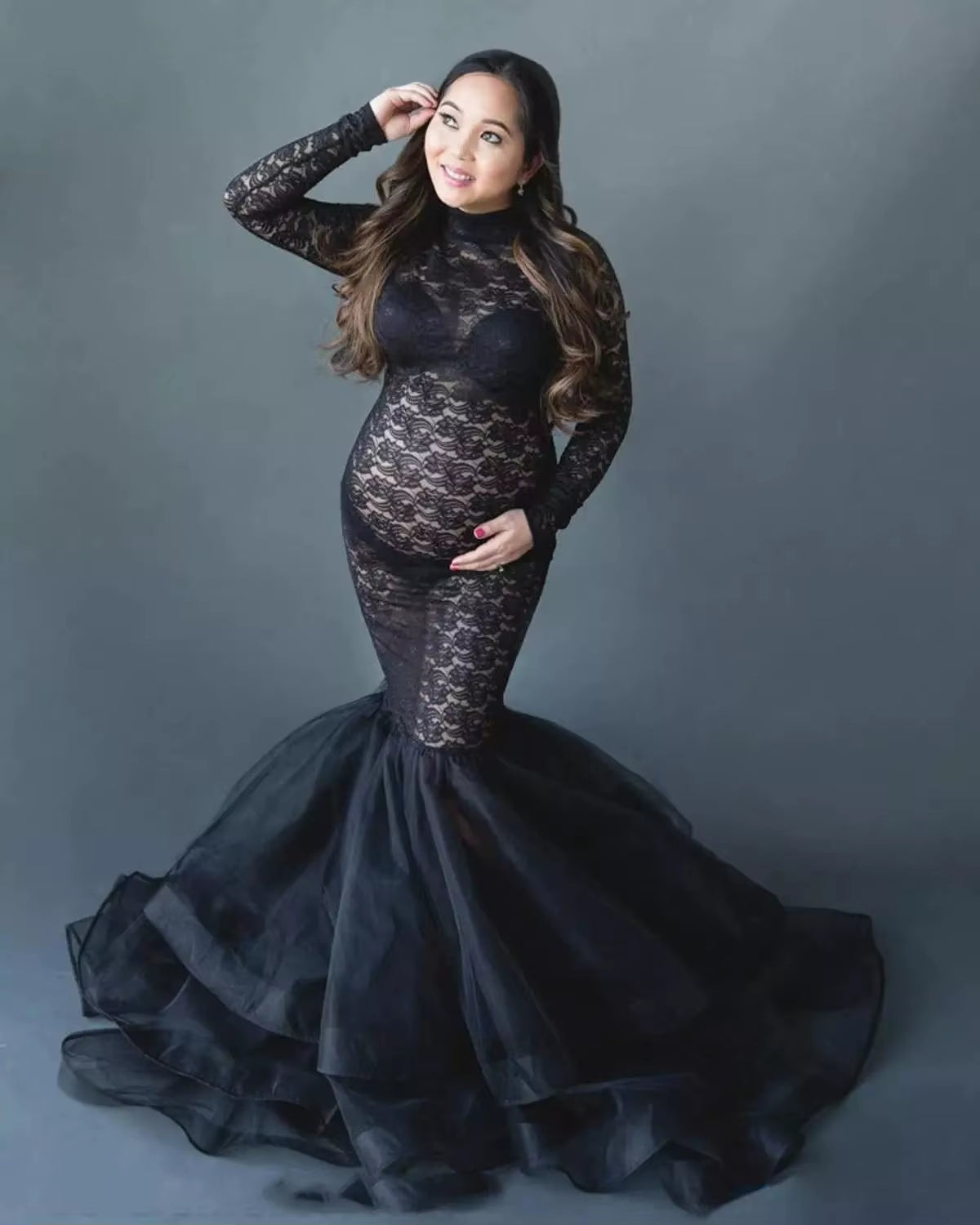 Maxi Maternity Gown for Photo Shoot 