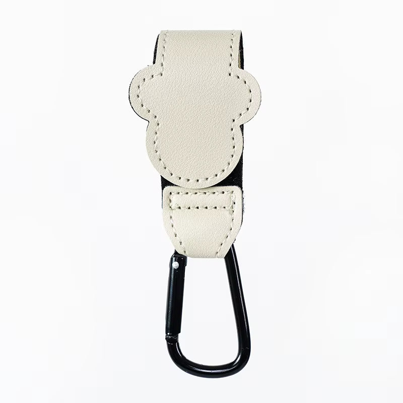  PU Leather Adjustable Pram Hook 